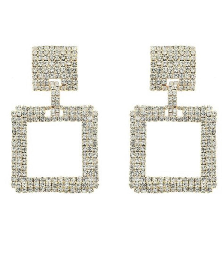 2 Tier Crystal Glitz Earrings