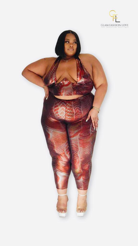 Burgundy metallic + Size 2pcs set